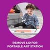 image:imageStep2 2in1 Toy Box amp Art Lid Kids Toy Storage Bin amp Organizer Easel amp Chest in One Made of Durable Plastic For Toddlers 2 Years Old TanGray
