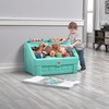 image:imageStep2 2in1 Toy Box amp Art Lid Kids Toy Storage Bin amp Organizer Easel amp Chest in One Made of Durable Plastic For Toddlers 2 Years Old TanMint