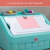 image:imageStep2 2in1 Toy Box amp Art Lid Kids Toy Storage Bin amp Organizer Easel amp Chest in One Made of Durable Plastic For Toddlers 2 Years Old TanMint