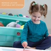 image:imageStep2 2in1 Toy Box amp Art Lid Kids Toy Storage Bin amp Organizer Easel amp Chest in One Made of Durable Plastic For Toddlers 2 Years Old TanMint
