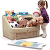 image:imageStep2 2in1 Toy Box amp Art Lid Kids Toy Storage Bin amp Organizer Easel amp Chest in One Made of Durable Plastic For Toddlers 2 Years Old TanTan