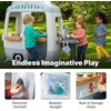 image:imageStep2 Adventure Camper Kids Playhouse IndoorOutdoor Playset with Kitchenette Interactive Doorbell Sounds 52Piece Toy Accessories Durable Plastic For Toddlers 2 YearsPlayhouse