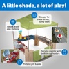 image:imageStep2 All Around Playtime Patio with Canopy Playset  Shaded Outdoor Playhouse for Kids with Realistic Interactive Features Room for Multiple Toddlers to Play  Dimensions 60 H x 475 W x 475 DGreen