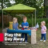 image:imageStep2 All Around Playtime Patio with Canopy Playset  Shaded Outdoor Playhouse for Kids with Realistic Interactive Features Room for Multiple Toddlers to Play  Dimensions 60 H x 475 W x 475 DGreen