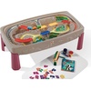image:imageStep2 Deluxe Canyon Road Train amp Track Table Kids Activity Table for Cars Cover Included Made of Durable Plastic Includes 3Piece Train Set For Toddlers 3 Years Old
