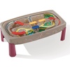 image:imageStep2 Deluxe Canyon Road Train amp Track Table Kids Activity Table for Cars Cover Included Made of Durable Plastic Includes 3Piece Train Set For Toddlers 3 Years Old