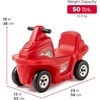 image:imageStep2 Dino Dash Kids Push Car Foot Powered Ride On Toy Practice Balance with 4 Wheels Track Not Included Made of Durable Plastic Max Weight 50 lbs for Toddlers 25 Years Old GreenRapid Ride