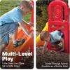 image:imageStep2 Game Time Sports Climber Kids IndoorOutdoor Playset Backyard Playground Set Slide Climbing Wall Basketball Hoop Outside Jungle Gym For Toddlers 26 Years OldClimber and Slide