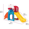 image:imageStep2 Game Time Sports Climber Kids IndoorOutdoor Playset Backyard Playground Set Slide Climbing Wall Basketball Hoop Outside Jungle Gym For Toddlers 26 Years OldClimber and Slide