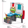 image:imageStep2 Great Creations Art Center Kids Activity Table Arts amp Crafts Desk Made of Durable Plastic Includes Bench For Toddlers 3 Years Old