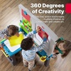 image:imageStep2 Great Creations Art Center Kids Activity Table Arts amp Crafts Desk Made of Durable Plastic Includes Bench For Toddlers 3 Years Old