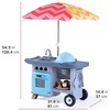 image:imageStep2 Grill amp Go BBQ Cart with Lights and Sounds for Kids Play Toy for Toddlers Ages 3 Years Old Durable Easy Assembly BlueGray