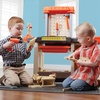 image:imageStep2 Handyman Kids Workbench IndoorOutdoor Tool Bench for Children Interactive Play with Sounds Made of Durable Plastic Includes 35 Piece Toy Accessories For Toddlers 3 Years Old