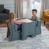 image:imageStep2 Harmony Kids Table amp Chair Set Playroom Activity Table for Arts amp Crafts Made of Durable Plastic for Toddlers 2 Years Old Sage GraySage Gray