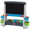 image:imageStep2 Jumbo Art Easel Kids Art Activity Table DoubleSided Dry Erase and Chalkboard Storage Bins and Trays For Toddlers and Preschoolers Ages 3 Years Old