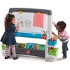 image:imageStep2 Jumbo Art Easel Kids Art Activity Table DoubleSided Dry Erase and Chalkboard Storage Bins and Trays For Toddlers and Preschoolers Ages 3 Years Old