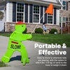 image:imageStep2 Kid Alert Street Safety Sign Kids at Play Signage for Neighborhood Safety 32Inch Tall Reflective Caution Sign with Warning Flag