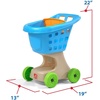 image:imageStep2 Little Helpers Shopping Cart for Kids Play Grocery Cart Made of Durable Plastic for Toddlers 2 Years Old BlueBlue