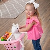 image:imageStep2 Little Helpers Shopping Cart for Kids Play Grocery Cart Made of Durable Plastic for Toddlers 2 Years Old BluePink