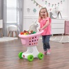 image:imageStep2 Little Helpers Shopping Cart for Kids Play Grocery Cart Made of Durable Plastic for Toddlers 2 Years Old BluePink
