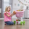 image:imageStep2 Little Helpers Shopping Cart for Kids Play Grocery Cart Made of Durable Plastic for Toddlers 2 Years Old BluePink