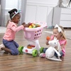 image:imageStep2 Little Helpers Shopping Cart for Kids Play Grocery Cart Made of Durable Plastic for Toddlers 2 Years Old BluePink
