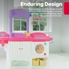 image:imageStep2 Love amp Care Deluxe Baby Doll Nursery Playset for Kids Compact Changing Station amp Crib Made of Durable Plastic Includes Toy Accessories For Toddlers 26 Years Old PinkPink