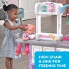 image:imageStep2 Love amp Care Deluxe Baby Doll Nursery Playset for Kids Compact Changing Station amp Crib Made of Durable Plastic Includes Toy Accessories For Toddlers 26 Years Old PinkLavender