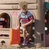 image:imageStep2 Naturally Playful Playhouse Climber and Swing Set Extension for Kids Outdoor Playset with Slide Two Strap Swings and Secret Playhouse Durable Plastic Ages 3 to 8 Years