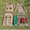 image:imageStep2 Naturally Playful Playhouse Climber and Swing Set Extension for Kids Outdoor Playset with Slide Two Strap Swings and Secret Playhouse Durable Plastic Ages 3 to 8 Years