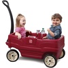 image:imageStep2 Neighborhood Wagon Kids Ride On Toy Stroller Substitute Includes Seat Belts Made of Durable Plastic Max Weight 75 lbs For Toddlers 155 Years Old RedRed