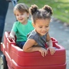 image:imageStep2 Neighborhood Wagon Kids Ride On Toy Stroller Substitute Includes Seat Belts Made of Durable Plastic Max Weight 75 lbs For Toddlers 155 Years Old RedRed