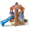 image:imageStep2 Play Up Double Slide Climber Kids Outdoor Playset Backyard Playground Set 2 Slides Elevated Playhouse Outside Jungle Gym For Toddlers 26 Years Old