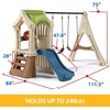 image:imageStep2 Play Up Gym Set for Kids Outdoor Swing Set Backyard Slide Swings Playhouse amp Crawl Space Two Tier Easy Set Up Toddlers Ages 36 Years OldSwing Set