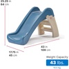 image:imageStep2 Play amp Fold Junior Slide Kids IndoorOutdoor Play Slide Backyard Playground Set Easy Grip Wide Ladder Outside Jungle Gym For Toddlers 154 Years Old
