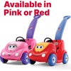 image:imageStep2 Push Around Buggy Kids Push Car Toddler RideOn Toy with Seat Belt and Horn Red Ages 18 MonthsPink