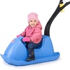 image:imageStep2 Push Around Sled Kids Ride On Toy amp Outdoor Snow Toboggan Made of Durable Plastic Max Weight 40 lbs for Toddlers 153 Years Old Blue