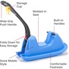 image:imageStep2 Push Around Sled Kids Ride On Toy amp Outdoor Snow Toboggan Made of Durable Plastic Max Weight 40 lbs for Toddlers 153 Years Old Blue