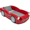 image:imageStep2 Roadster ToddlertoTwin Bed Crib to Twin Transition Race Car Bed Adjustable Ages 3 Years Old Easy Assembly RedRed Roadster