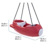 image:imageStep2 Rocket Swing for Two Baby Outdoor Swing Outside WeatherResistant Rope Attach to Playset for Toddlers 9 Months  3 Years Old