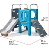 image:imageStep2 Scout amp Slide Climber Kids Outdoor Playset Backyard Playground Set Slide Climbing Wall Tunnel Outside Vintage Style Jungle Gym for Toddlers 26 Years OldClimber