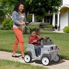 image:imageStep2 SidebySide Push Around SUV Kids Push Car 2 Seats Stroller Substitute Includes Seat Belts amp Horns Made of Durable Plastic Max Weight 100 lbs for Toddlers 155 Years Old GrayGray