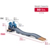 image:imageStep2 Up amp Down Roller Coaster Kids Ride On Toy Push Car IndoorOutdoor Playset Made of Durable Plastic Max Weight 50 lbs for Toddlers 25 Years Old Gray amp BlueGray  Blue
