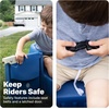 image:imageStep2 Wagon for Two Plus Kids Ride On Toy Stroller Substitute Includes Seat Belts Made of Durable Plastic Max Weight 75 lbs For Toddlers 155 Years Old Denim Blue