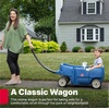 image:imageStep2 Wagon for Two Plus Kids Ride On Toy Stroller Substitute Includes Seat Belts Made of Durable Plastic Max Weight 75 lbs For Toddlers 155 Years Old Denim Blue
