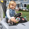 image:imageStep2 Whisper Ride Cruiser Kids Push Car Ride On Toy Stroller Substitute Includes Seat Belt amp Horn Made of Durable Plastic Max Weight 50 lbs For Toddlers 154 Years Old PinkGray