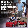image:imageStep2 Whisper Ride Cruiser Kids Push Car Ride On Toy Stroller Substitute Includes Seat Belt amp Horn Made of Durable Plastic Max Weight 50 lbs For Toddlers 154 Years Old PinkRed
