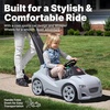image:imageStep2 Whisper Ride Cruiser Kids Push Car Ride On Toy Stroller Substitute Includes Seat Belt amp Horn Made of Durable Plastic Max Weight 50 lbs For Toddlers 154 Years Old PinkGray