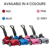 image:imageStep2 Whisper Ride Cruiser Kids Push Car Ride On Toy Stroller Substitute Includes Seat Belt amp Horn Made of Durable Plastic Max Weight 50 lbs For Toddlers 154 Years Old PinkGray