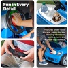image:imageStep2 Whisper Ride II Kids Push Car RideOn Car with Seat Belt and Horn Quick Fold Handle Stroller Alternative Toddlers and Preschoolers Ages 18 Months BlueBlue